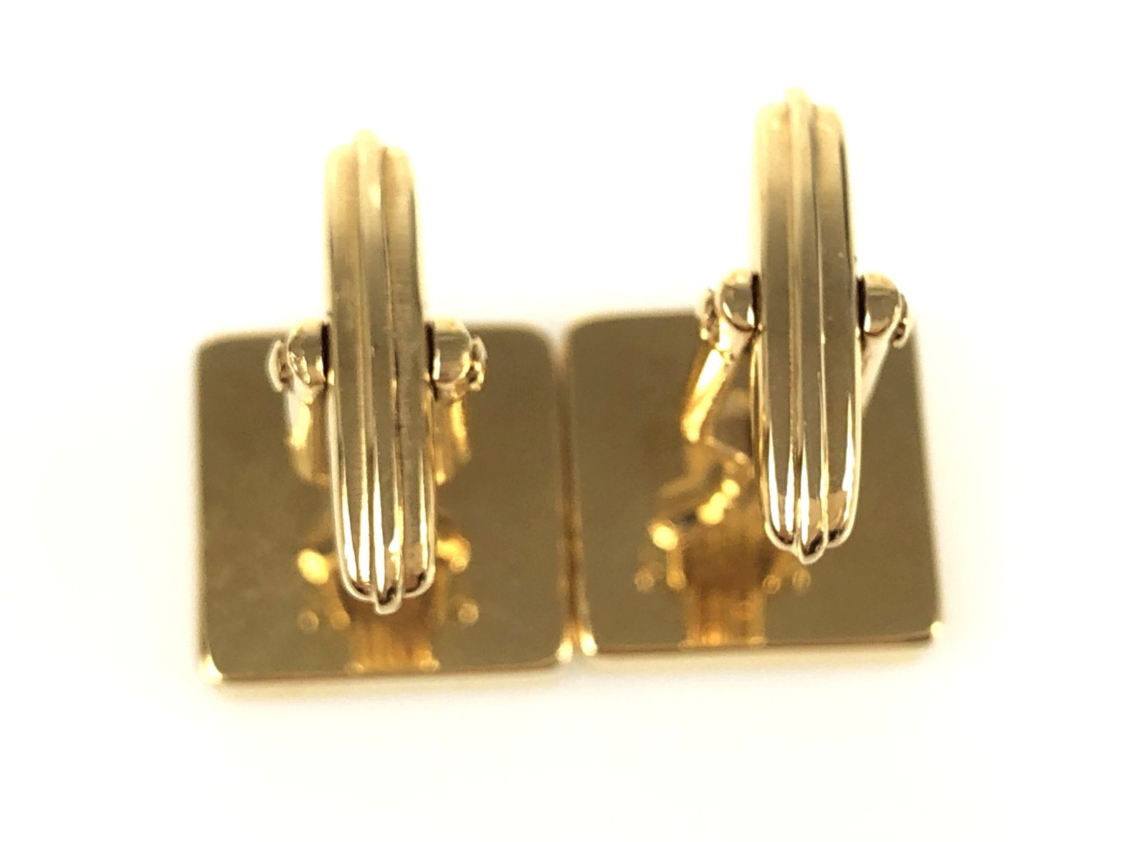 美品 ダンヒル dunhill dロゴ スクエア カフス カフリンクス ゴールド