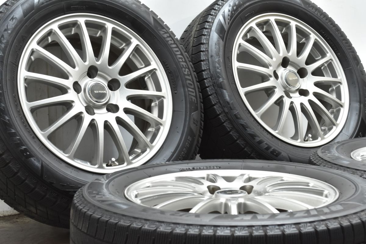 VRX 3付 エコフォルム 16 in 6 5 J 38 PCD 114 3 ブリヂストン ブリザック 215 60 R クラウン カムリ オデッセイ ヴェゼル アコード