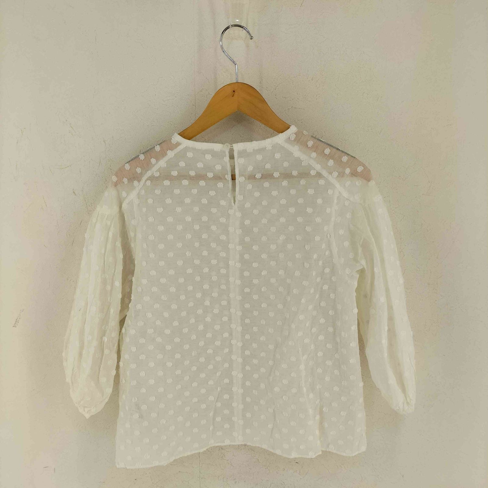 新品 ボールジィ ボールジー ブラウス ジャカード パフスリーブ 花柄