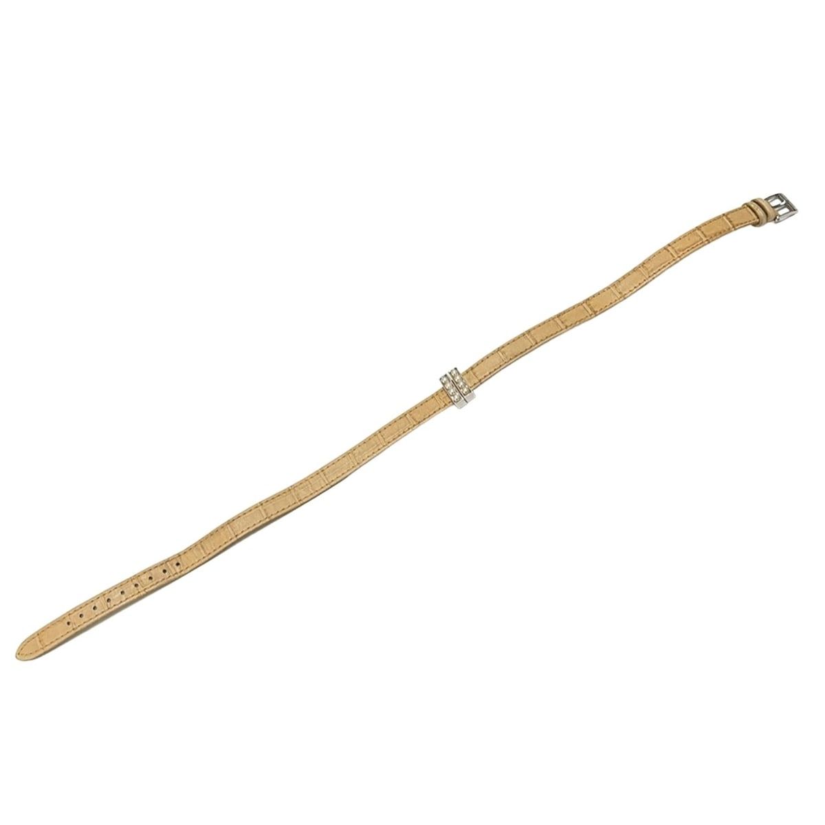  mikimoto ミキモト 小物 ベージュ シルバー アイボリー 腕時計替えベルト パール レザー その他 小物