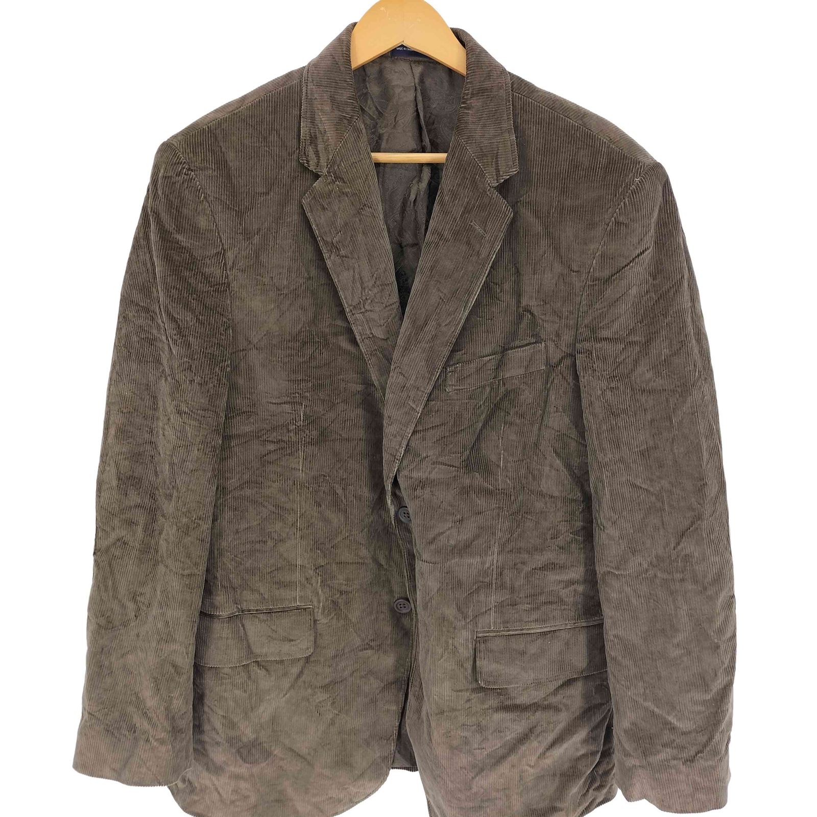 スタッフォード STAFFORD 裏地ペイズリー柄 コーデュロイ エルボー