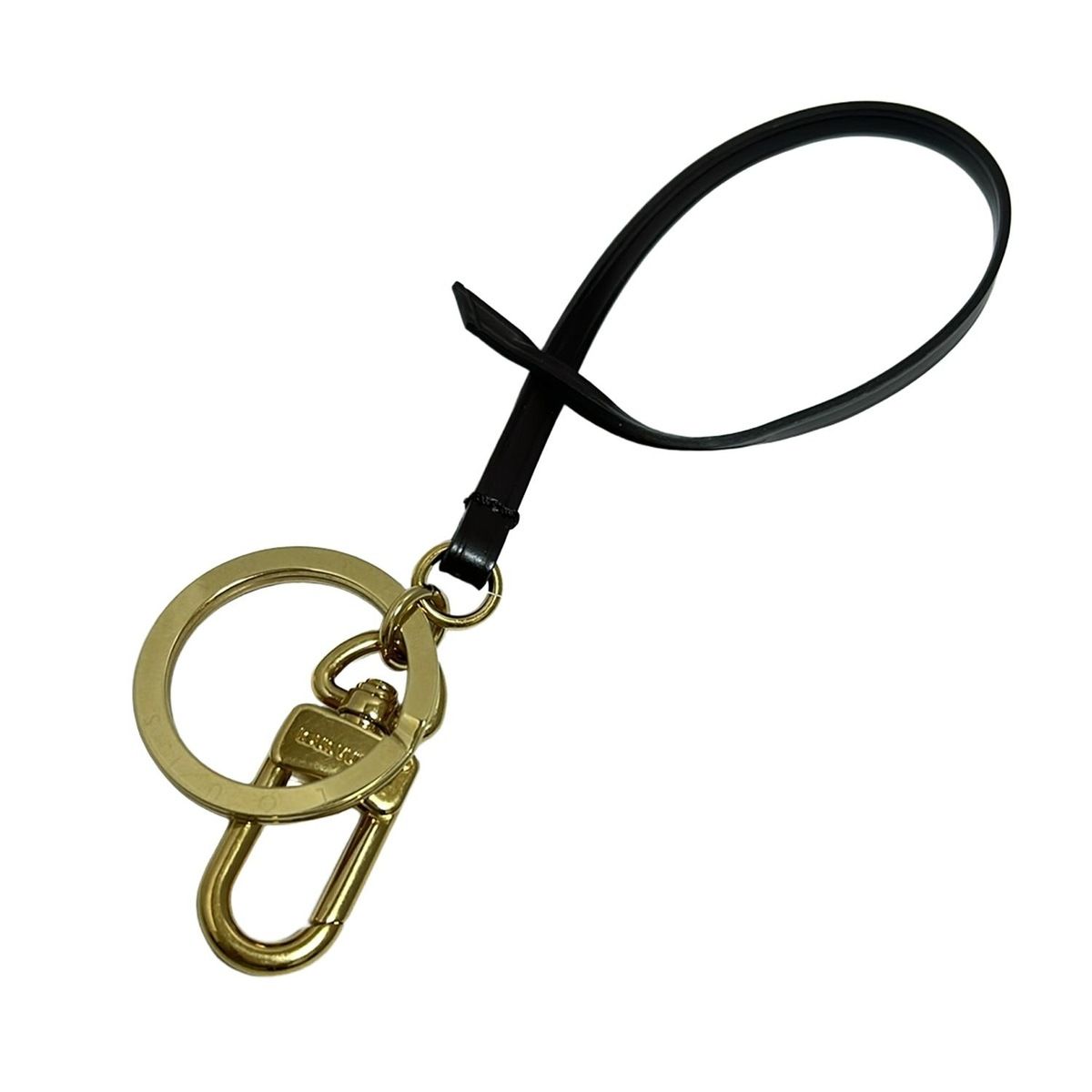 LOUIS VUITTON ルイヴィトン キーホルダー チャーム - ダークブラウン×ゴールド アーツィー付属品 レザー