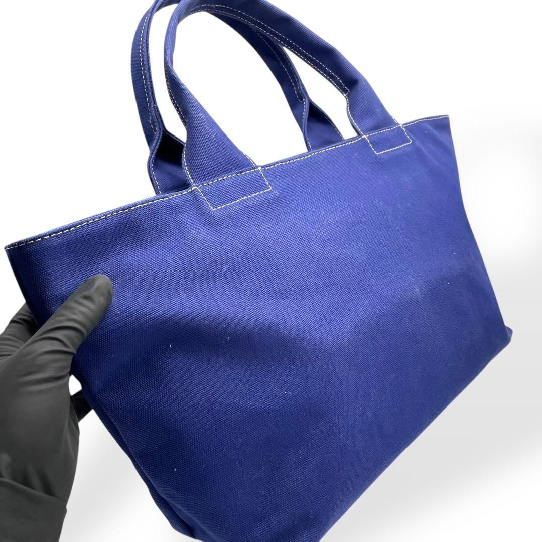 美品 Marc by Marc Jacobs トートバッグ ブルー キャンバス 【楽天市場 