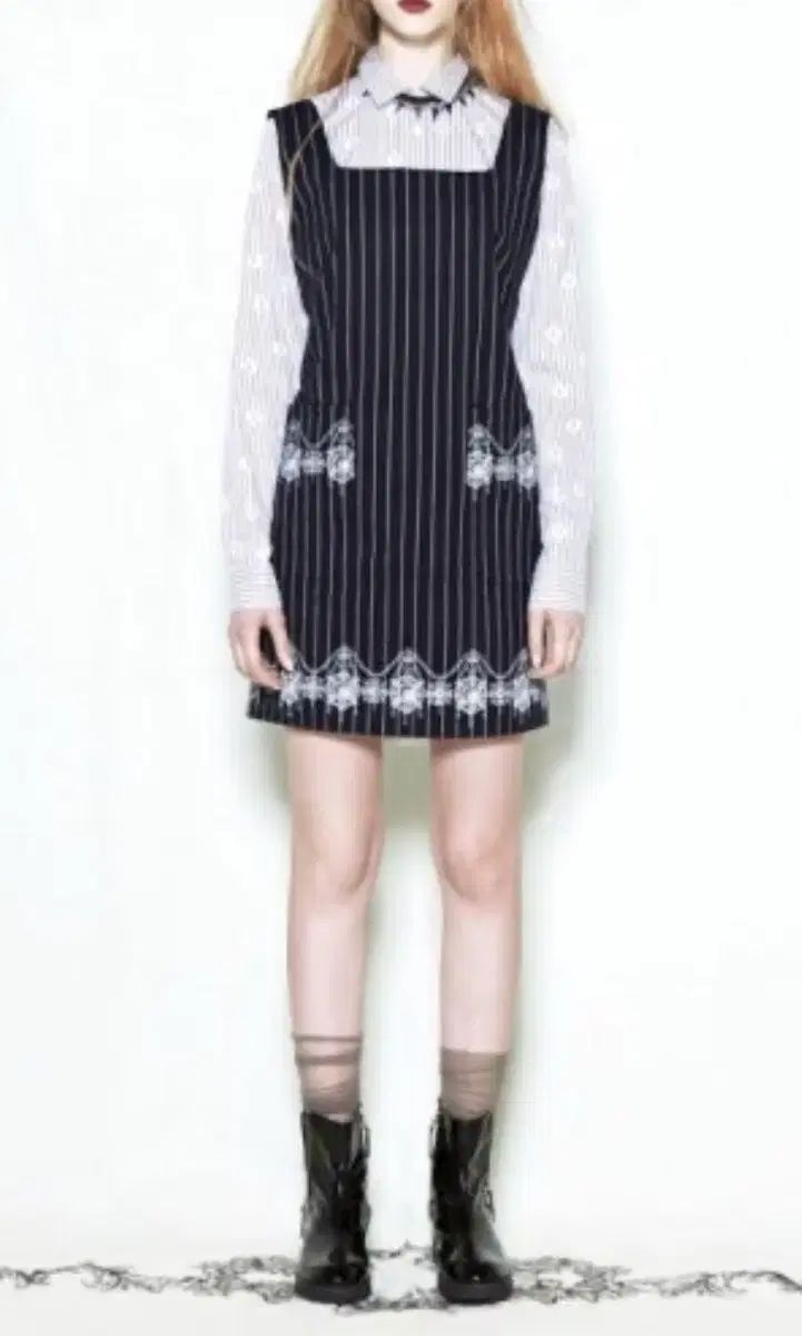 スティーブジェイ＆ヨニピ ストライプ ミニ ワンピース デザイナーブランド SJYP