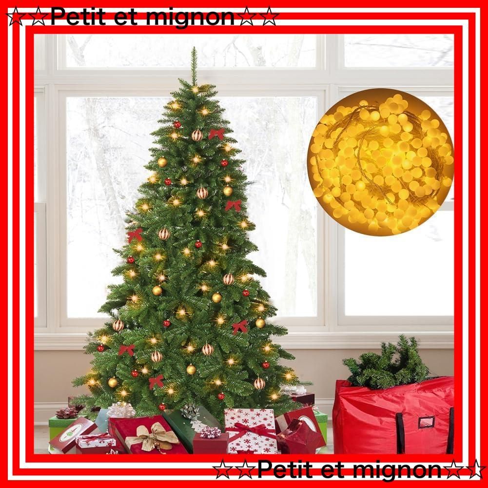 飾り おしゃれ グッズ オーナメント 北欧 18 のLEDライト付き 自動開き設計 christmas 高濃密度 tree ヌードツリー 1300枝豪華増量 赤い防水収納袋付き 210 cm ツリー