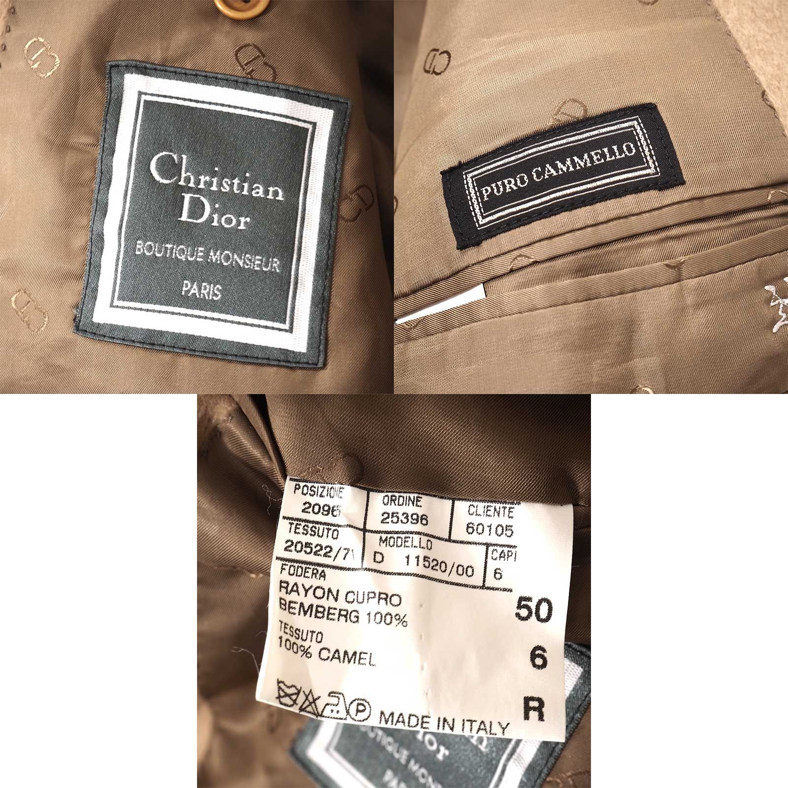 Christian Dior MONSIEUR ヴィンテージ ピュアキャメル ダブルブレスト