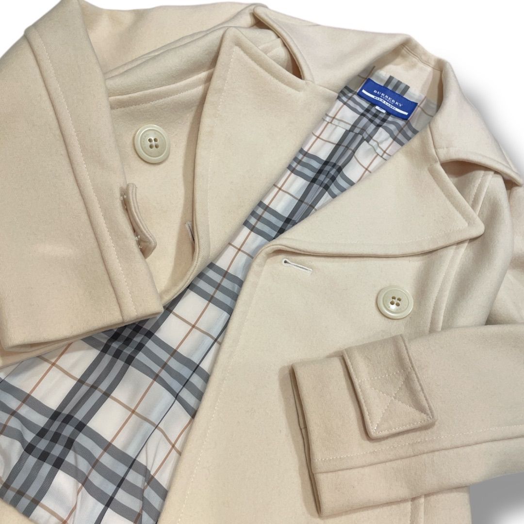 BURBERRY BLUE LABEL バーバリーブルーレーベル ウールピーコート