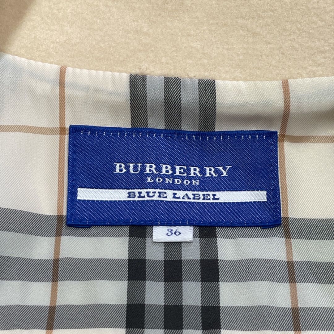 BURBERRY BLUE LABEL バーバリーブルーレーベル ウールピーコート