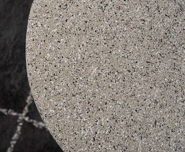 テラゾー柄ラウンドテーブル幅60cm リビングテーブル 北欧テーブル