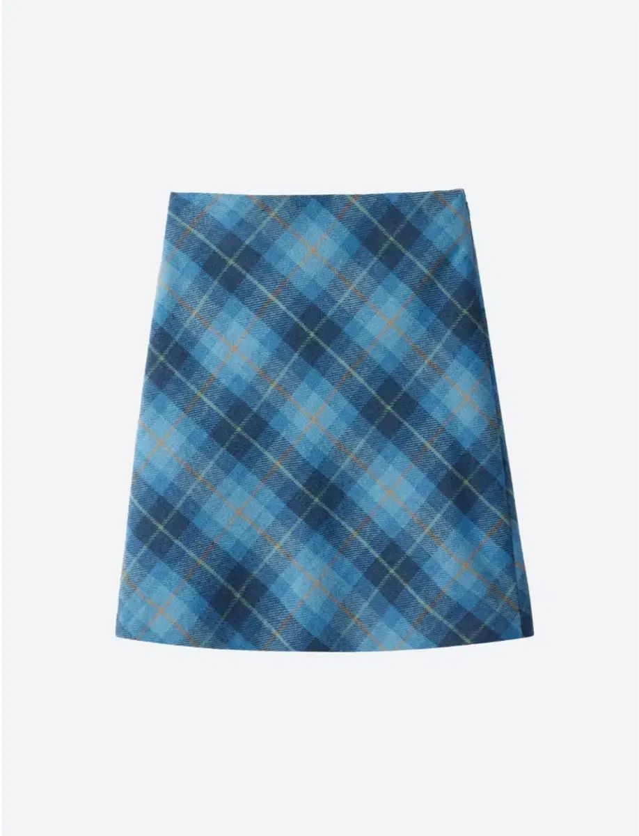 MOONSUN ブルー CHECK スカート