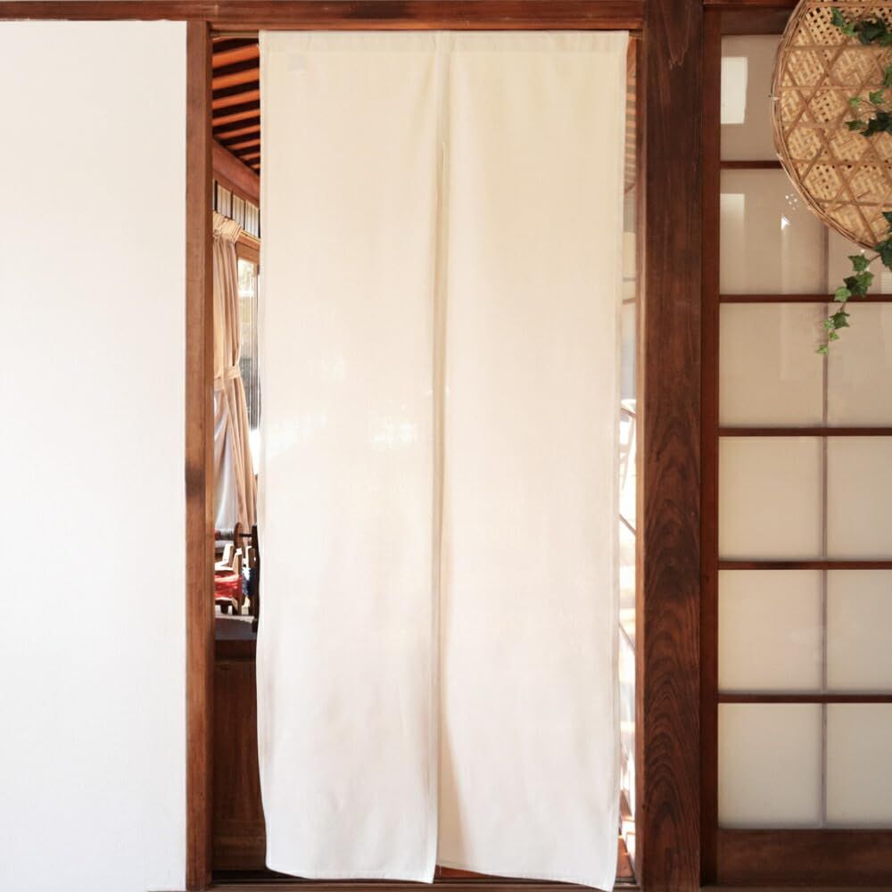 のれん工房 のれん 無地 綿混 シンプル ナチュラル 幅72×丈170cm