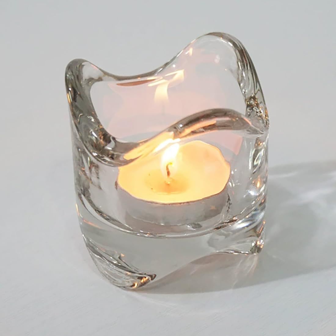 narunaru] ガラス製 キャンドルホルダー 6個セット キャンドルスタンド