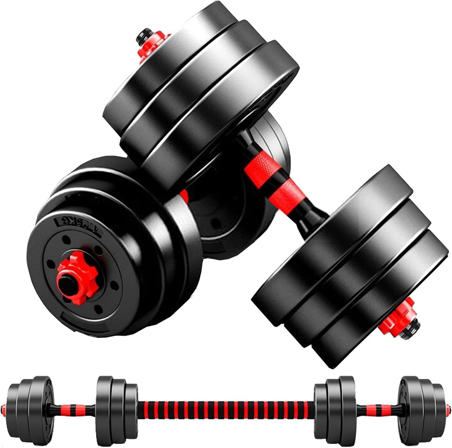 Taimonik　可変式ダンベル　15kg×2個 Taimonik ダンベル 可変式 10kg 20kg 30kg 40kg 2個セット バーベルに