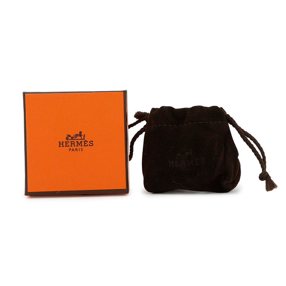 ☆エルメス スカーフリング 90 ポルト・ボヌール マロンアルザン