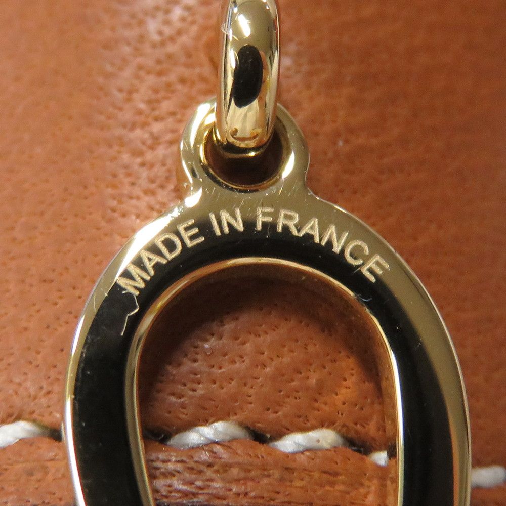 ☆エルメス スカーフリング 90 ポルト・ボヌール マロンアルザン