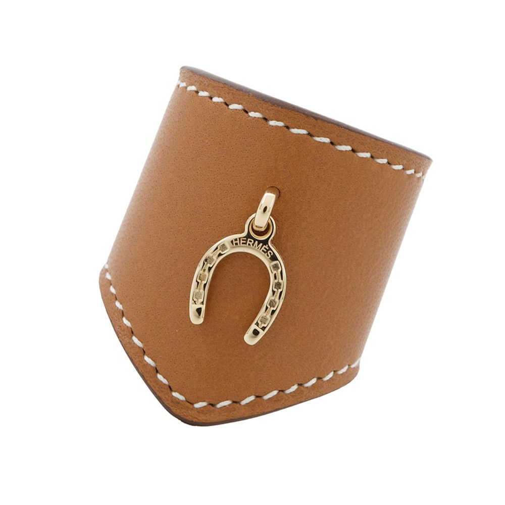 ☆エルメス スカーフリング 90 ポルト・ボヌール マロンアルザン