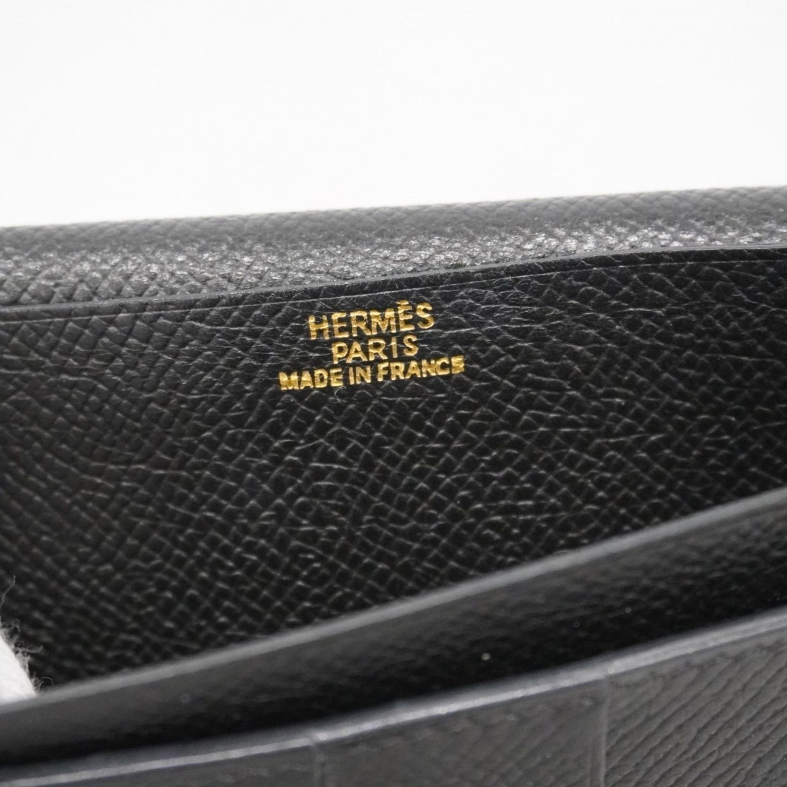 エルメス(Hermes) エルメス 長財布 ベアン ヴォーエプソン ブラック