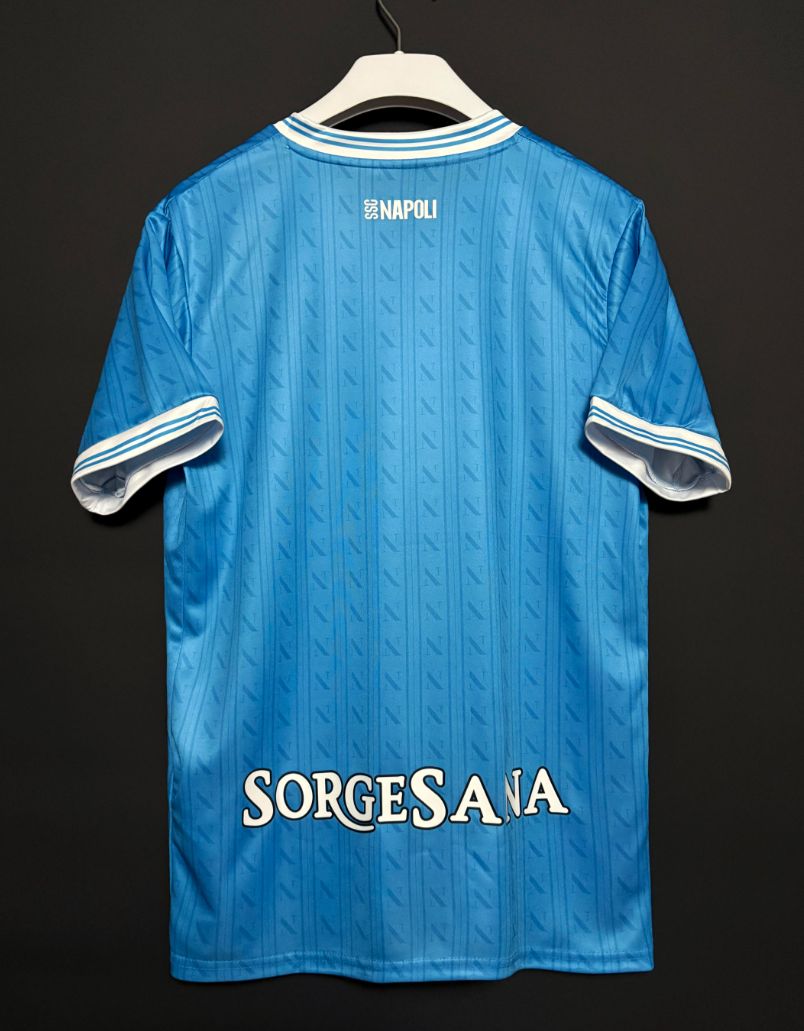 今週限定特価】 ナポリ 25-26 ホーム ユニフォーム 半袖 背番号なし