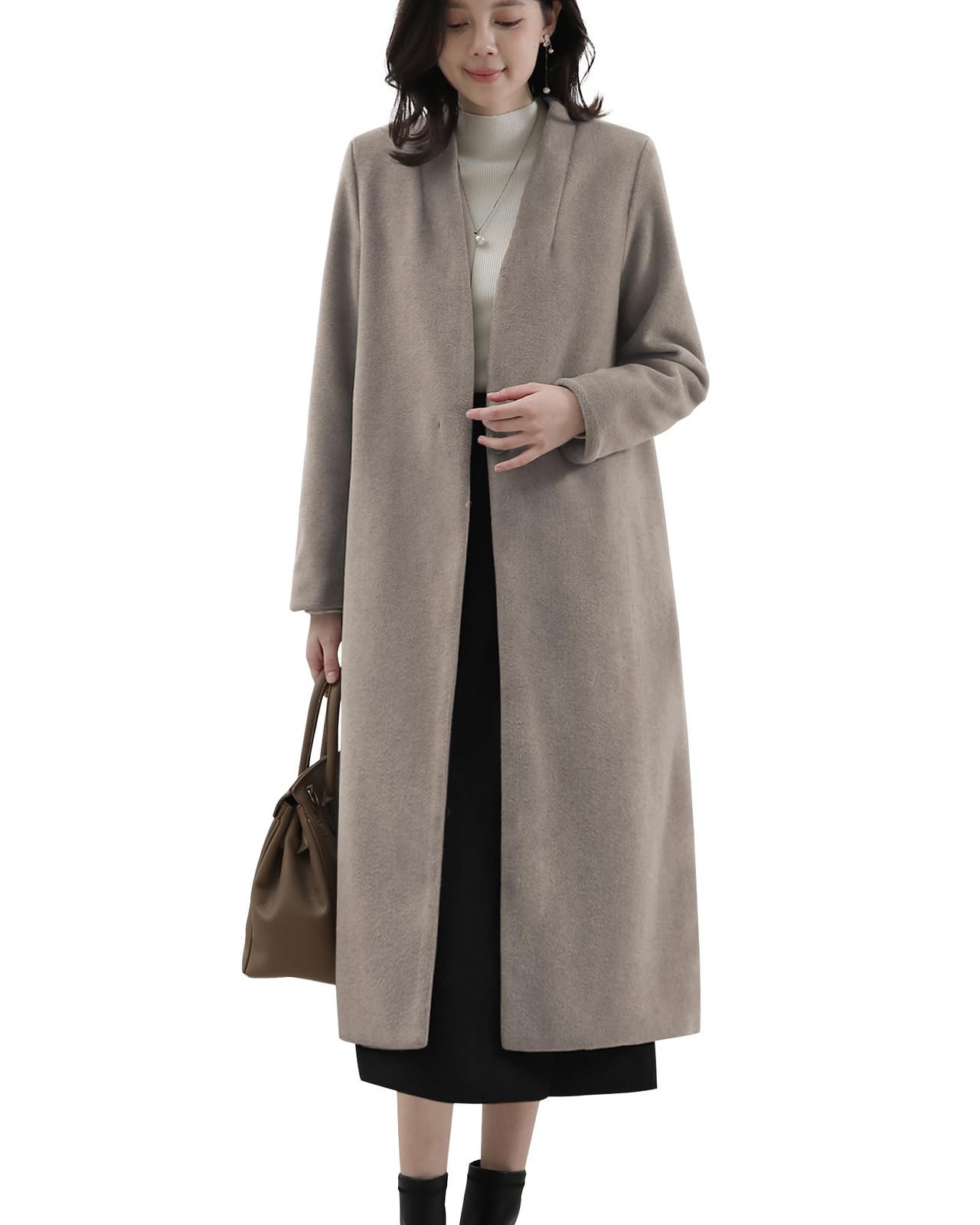 Ｓｕｅｅｙａ スイーヤ コート レディース ノー ロング チェスターコート 防寒 厚手 アウター 女性らしい エレガント チュニック ビジネス カジュアル フォーマル 二次会 通勤 大人 秋冬
