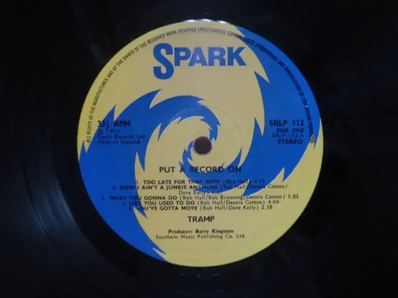 UK LP Tramp ー Put A Record On 1974 年 早い