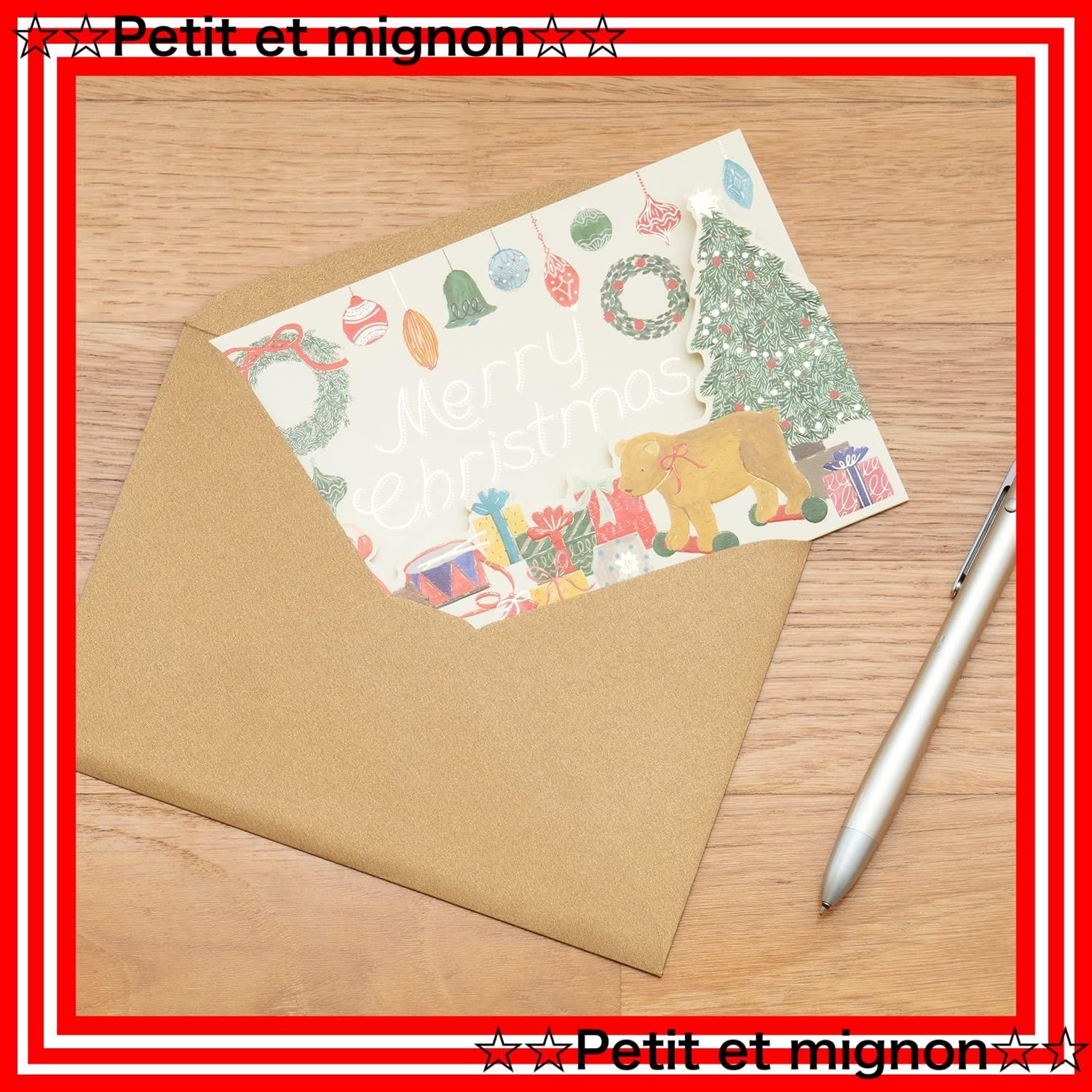 ★オーダー受付中★クリスマスカード3枚セット④★グリーティングカード★ダイカット Amazon | iikuru クリスマスカード セット 大量160枚セット クリスマス