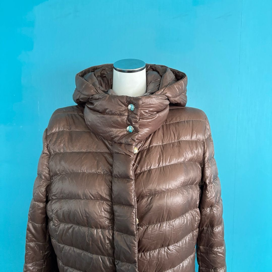 HERNO ヘルノ ダウンコート ジャンク ブラウン グースダウン