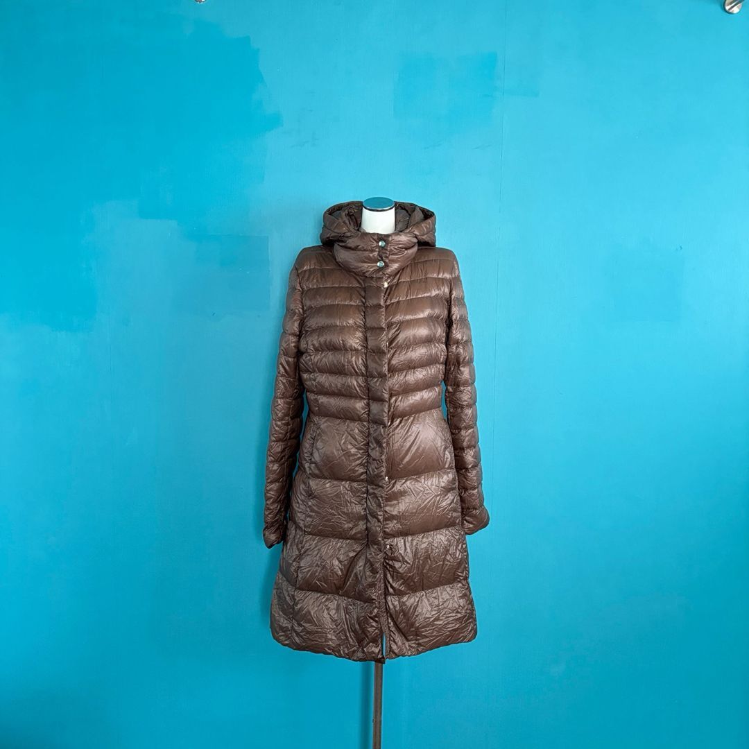 HERNO ヘルノ ダウンコート ジャンク ブラウン グースダウン