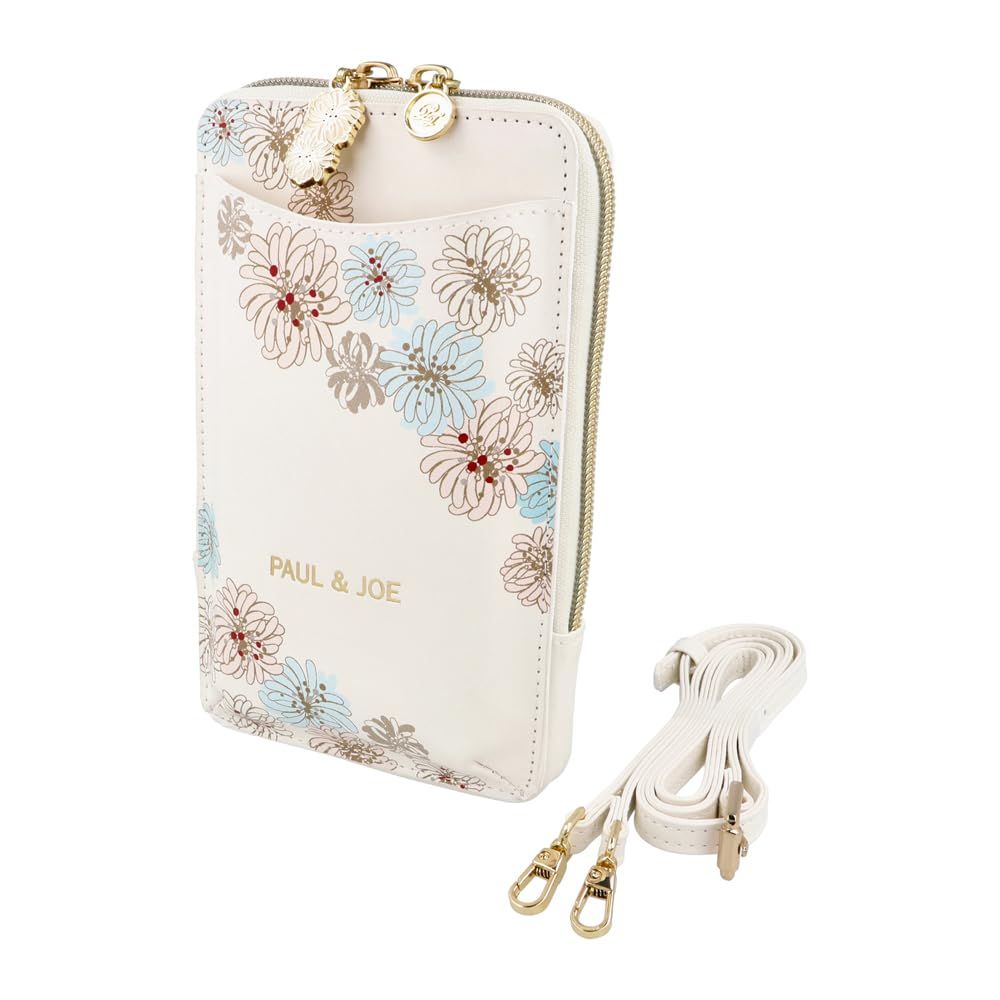 財布機能付きスマートフォンショルダーバック ポール ＆ ジョー マークス クリザンテーム・ホワイト iPhone DGA-PO7-WH