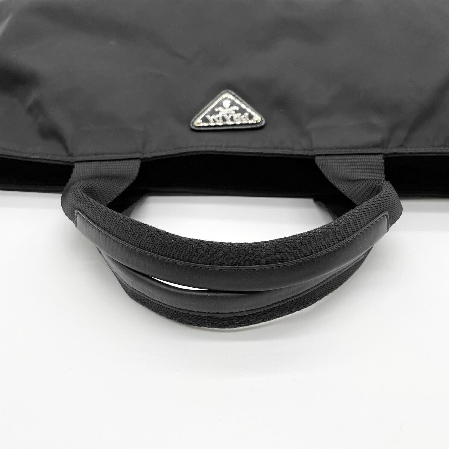 PRADA プラダ 2WAY トートバッグ ショルダー 三角プレート