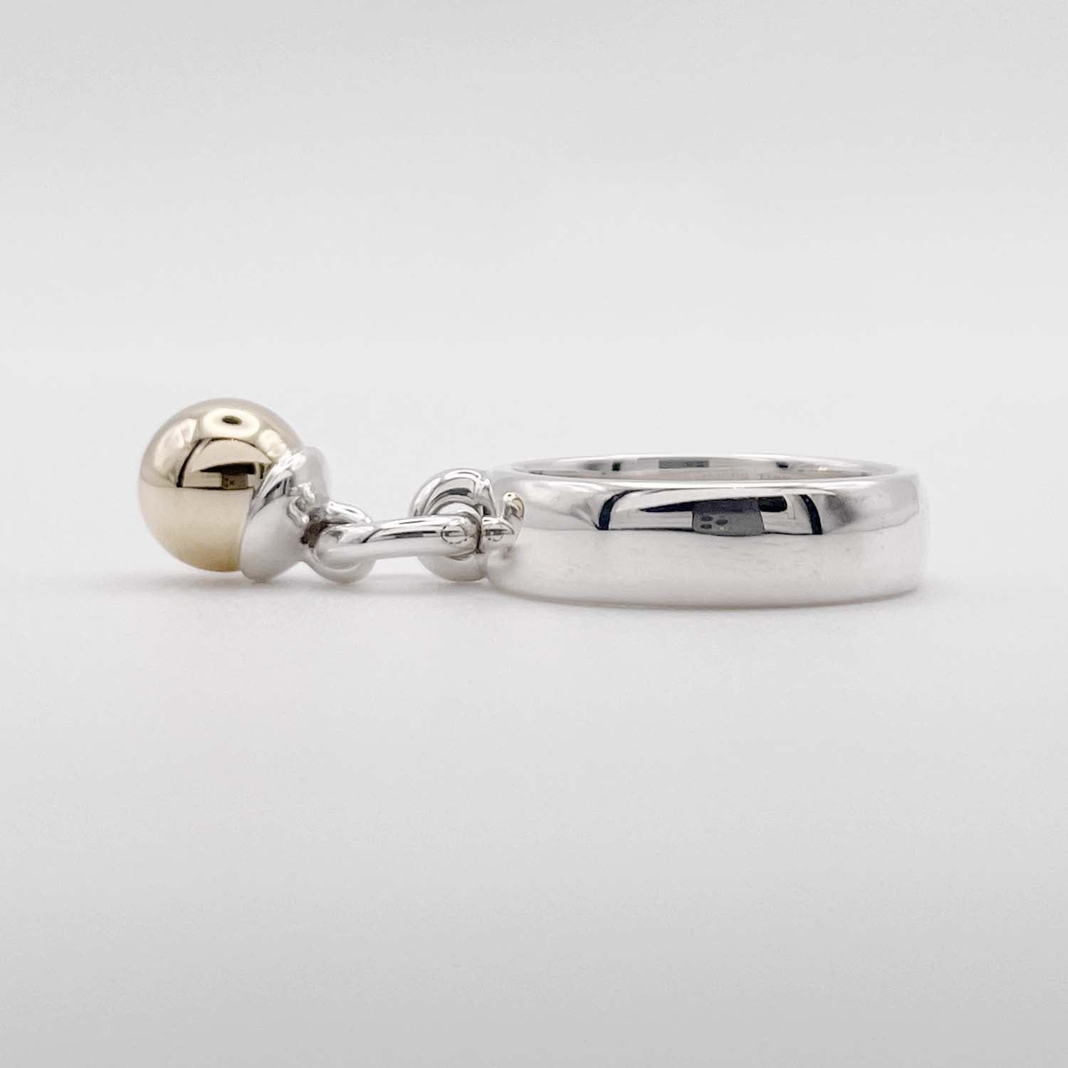 Tiffany&Co. ティファニー 11.5号 ボールダングル リング 指輪 コンビ