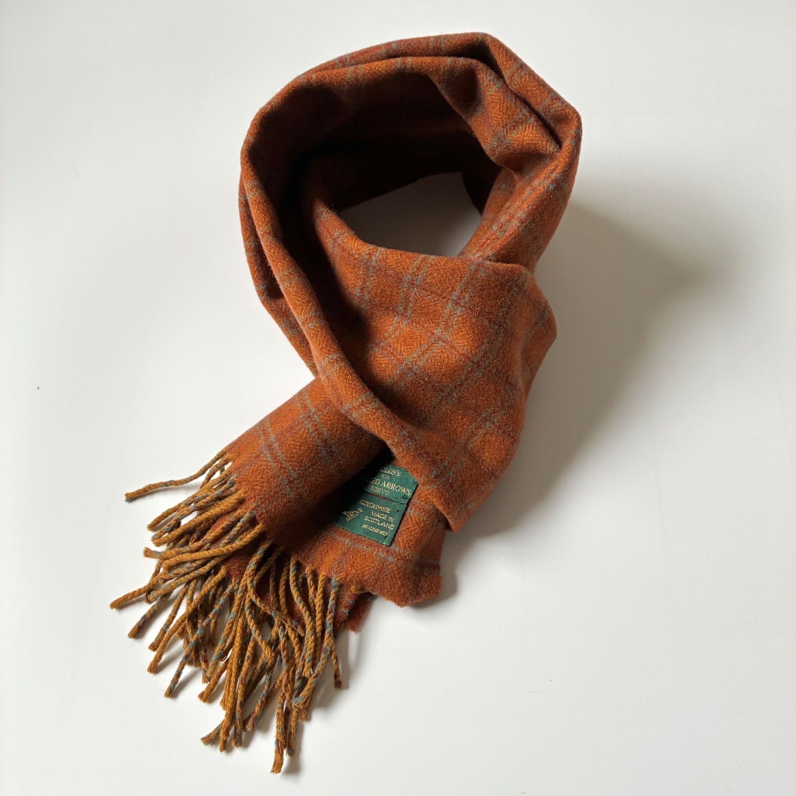 Drakes / UNITED ARROWS別注 カシミヤ100% チェックマフラー