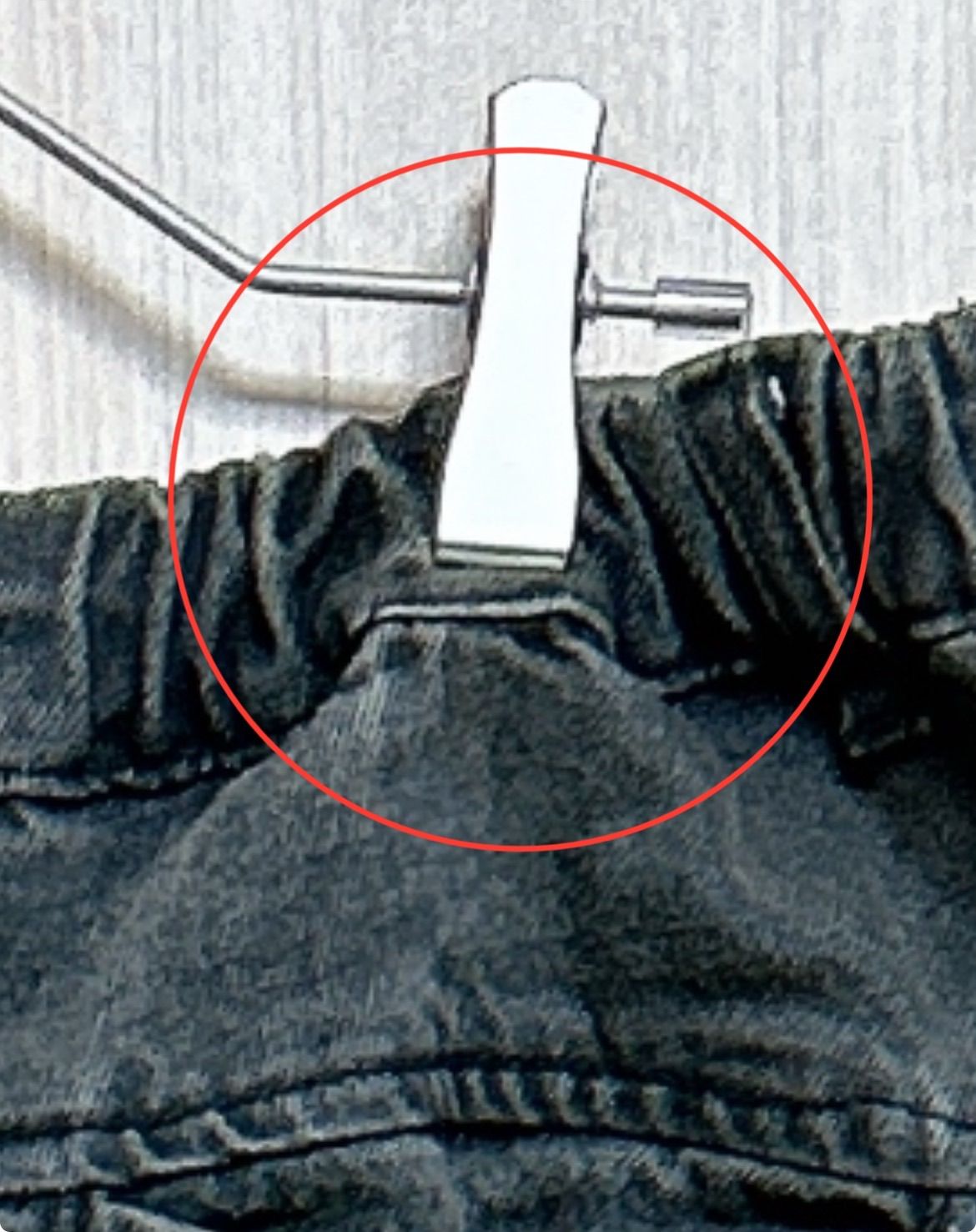 OPENING ACT ブラックオーバーダイ サイドジップ オーバー デニム