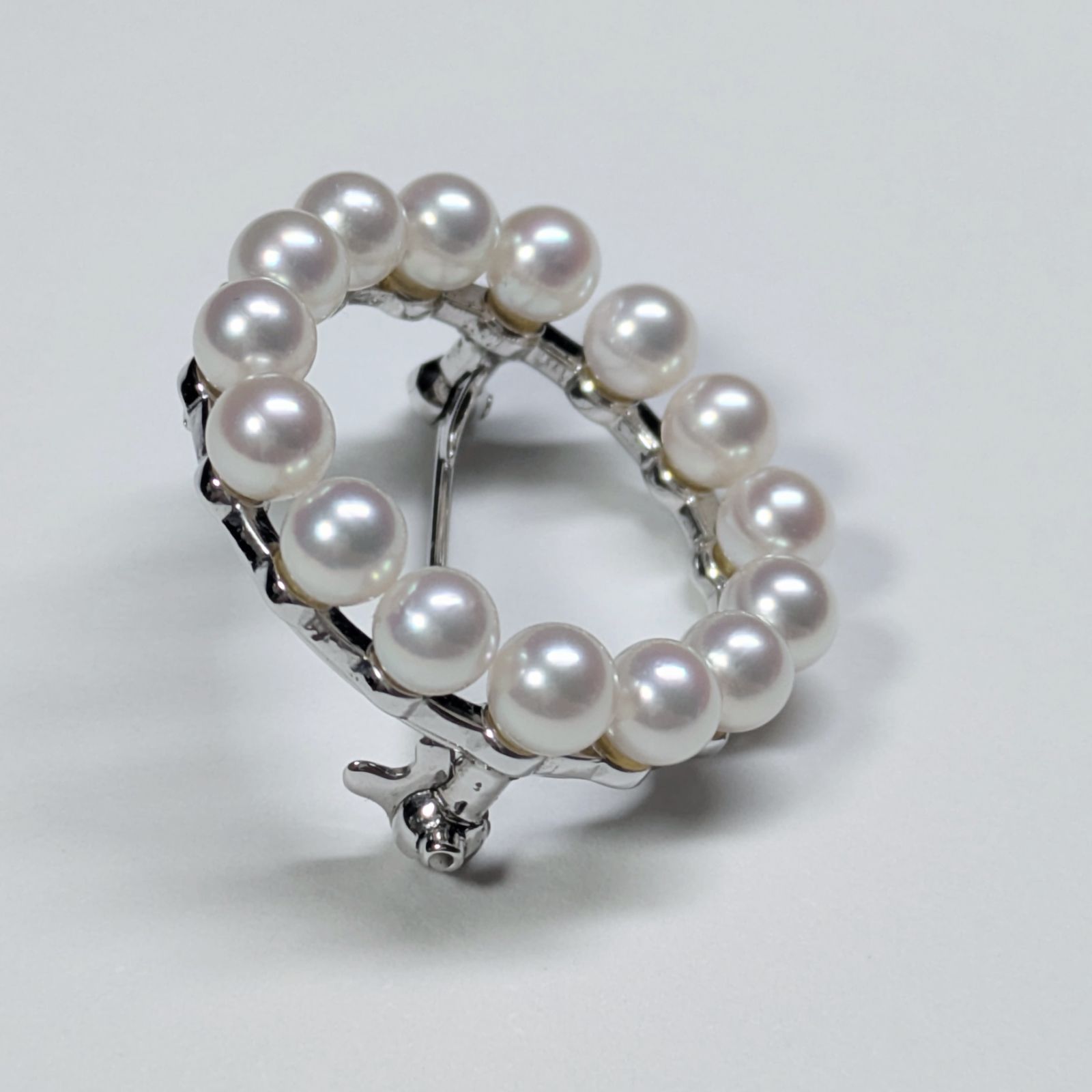  MIKIMOTO アコヤパール サークルブローチ ベビーパール あこや真珠 本真珠 ラウンド ブローチ コサージュ アクセサリー