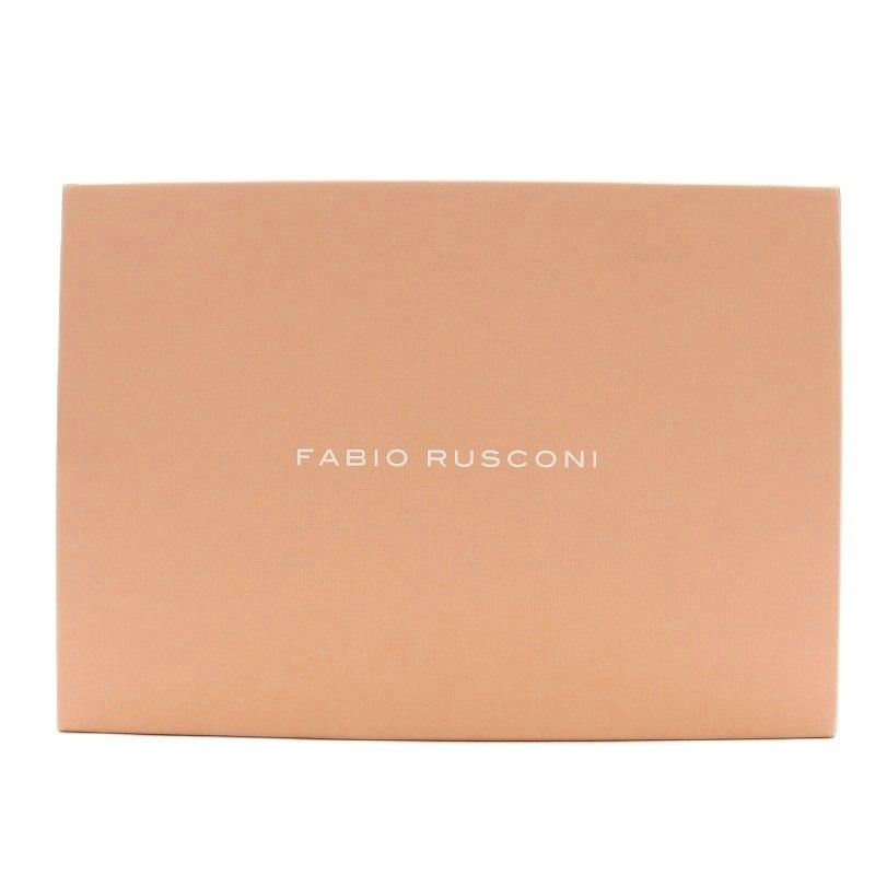 ファビオルスコーニ FABIO RUSCONI ローファー ヒール エナメル クロコ型押し モカシン 39 黒 ブラック G