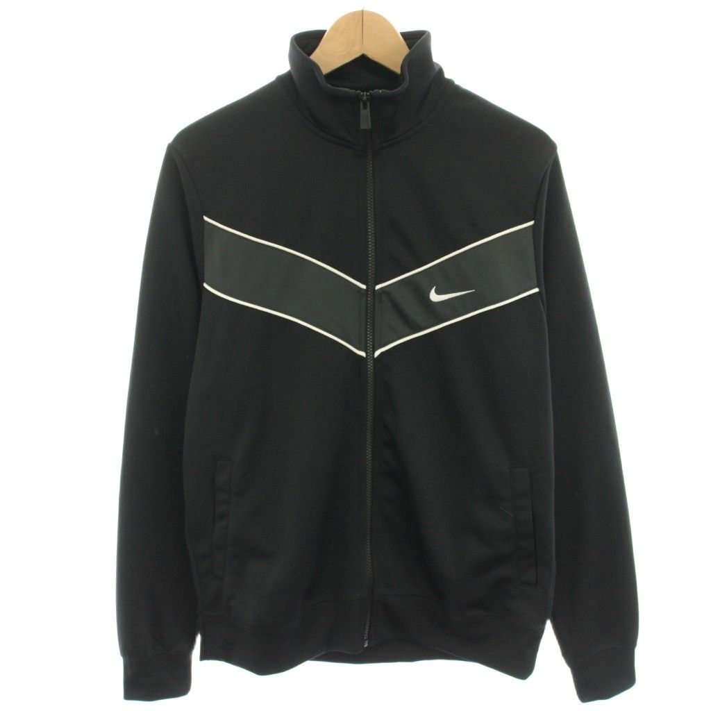 ナイキ NIKE トラックジャケット ジャージ ブルゾン ジップアップ L 黒