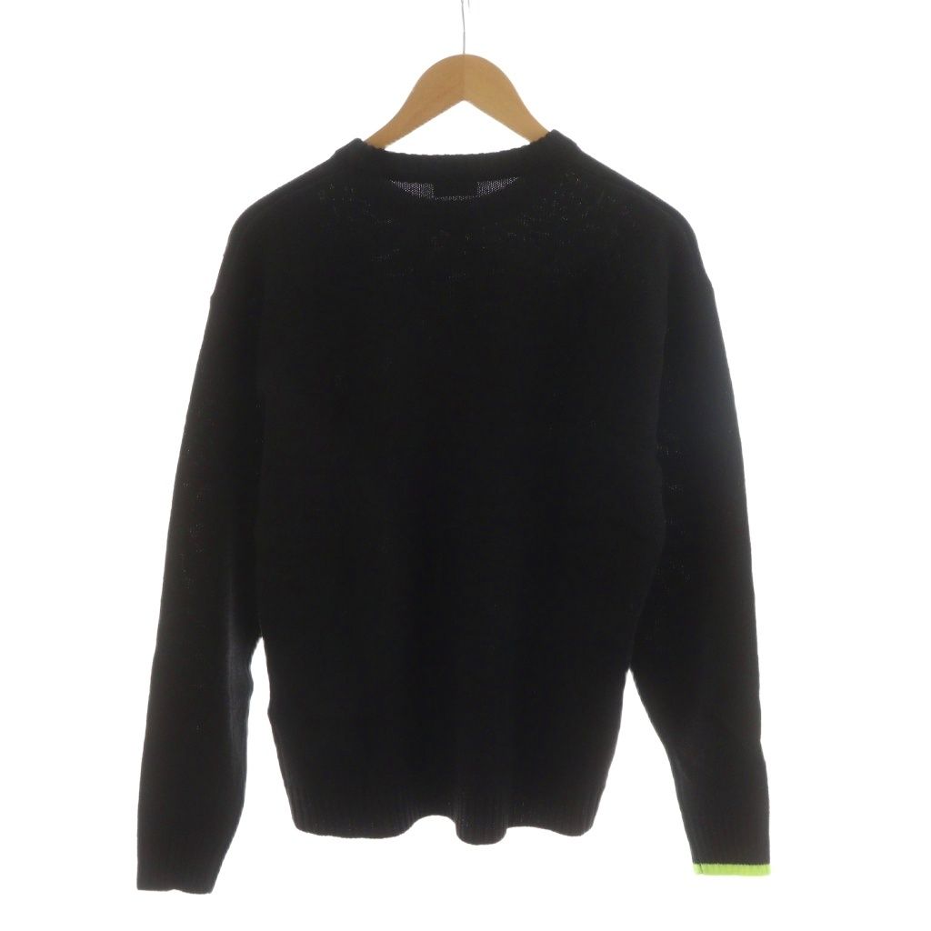 ディーゼル DIESEL ニット セーター 長袖 ロゴ 14 黒 ブラック AN 24