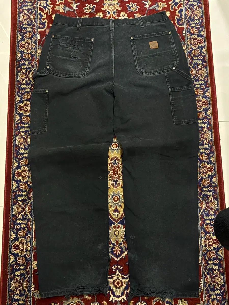 B136 ヴィンテージ カーハート ダブルニー ブラック ダブルニー ワーク