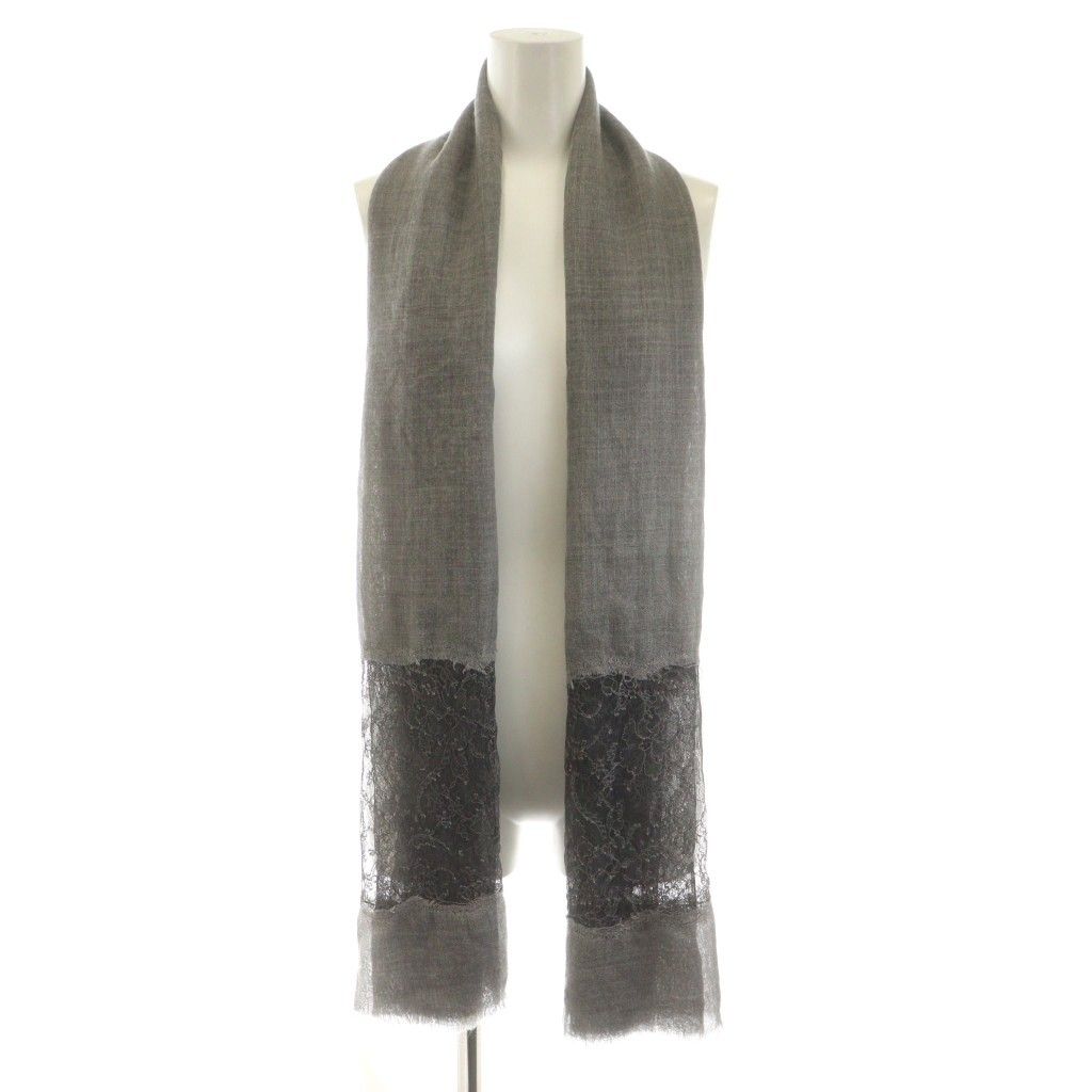 ファリエロサルティ Faliero Sarti ストール フリンジ ウール シルク混