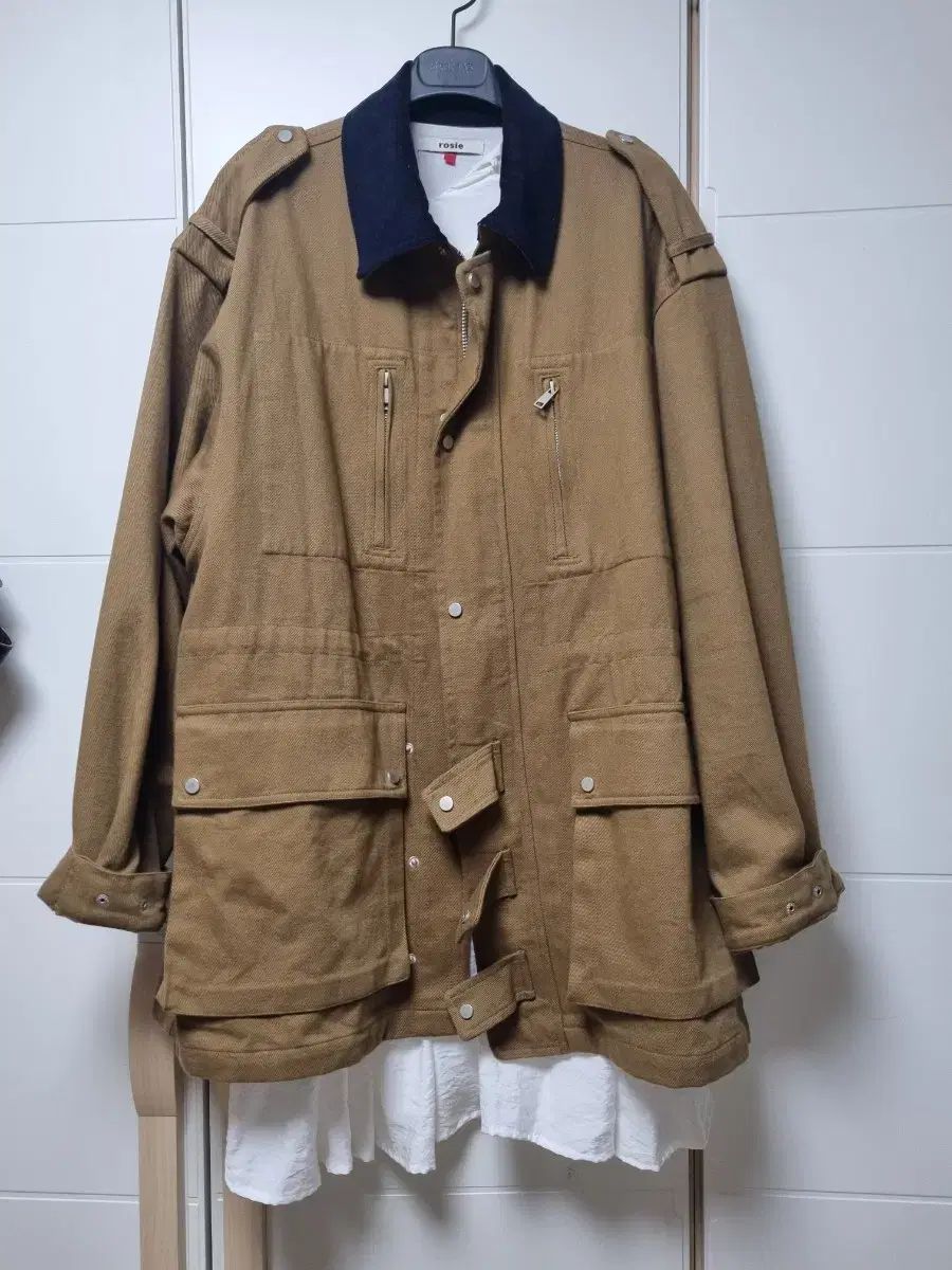 rosie カーキ ブラウン コットン スポーツブラ ジャケット ONE PIECE セット