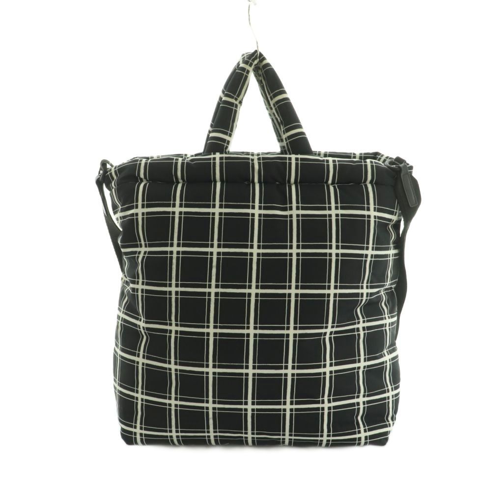 マルニ MARNI UFF TOTE NS NYLON CHECK PRINT 2WAY ショルダーバッグ