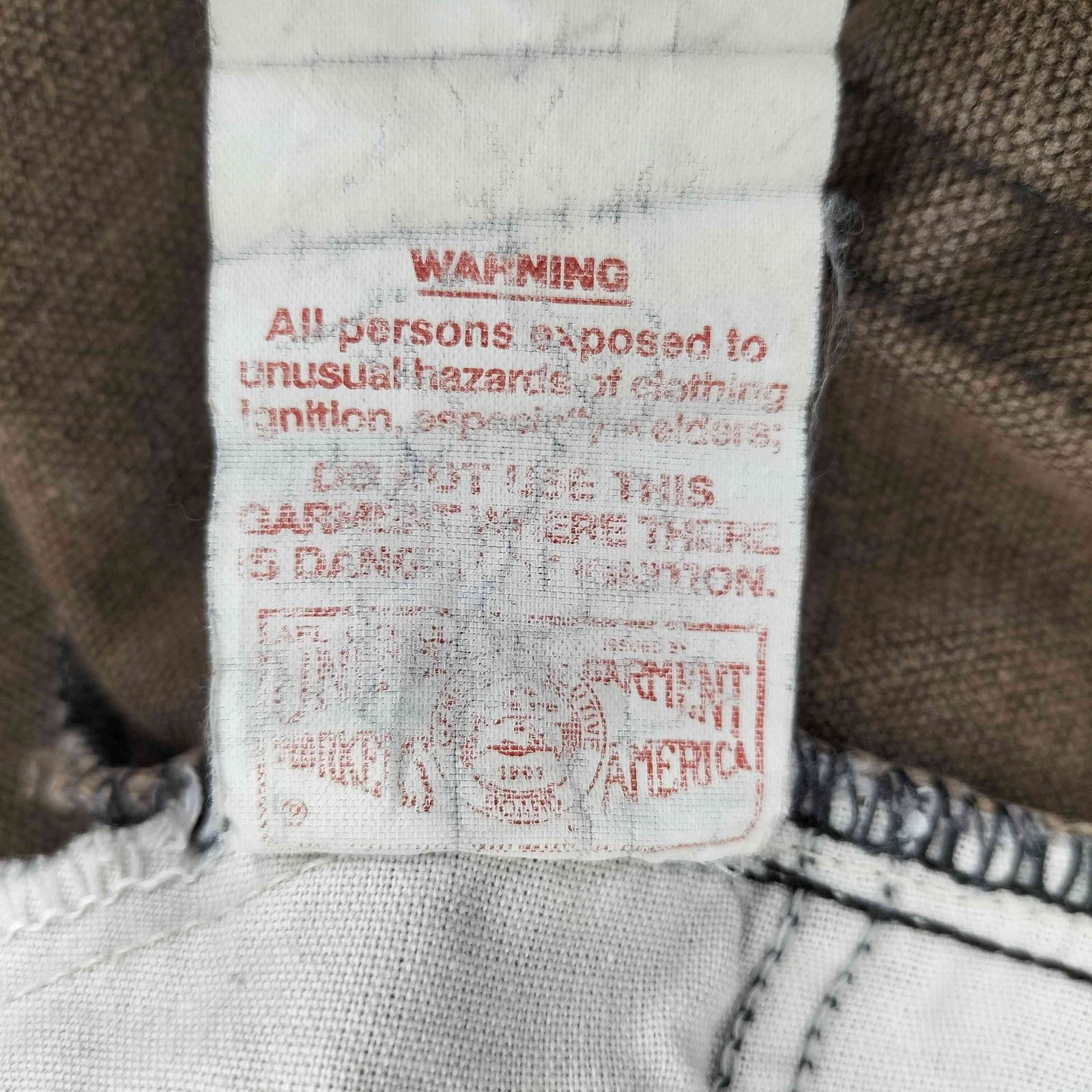 カーハート Carhartt 80S 星タグ ユニオンチケット 42TALON ダック地 5