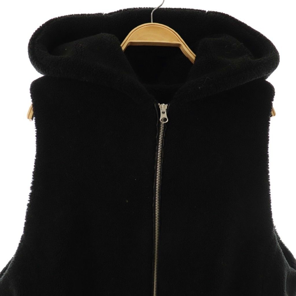 ルギヴァ LUGIVA フード ジップアップ ボアベスト 38 ブラック /ES