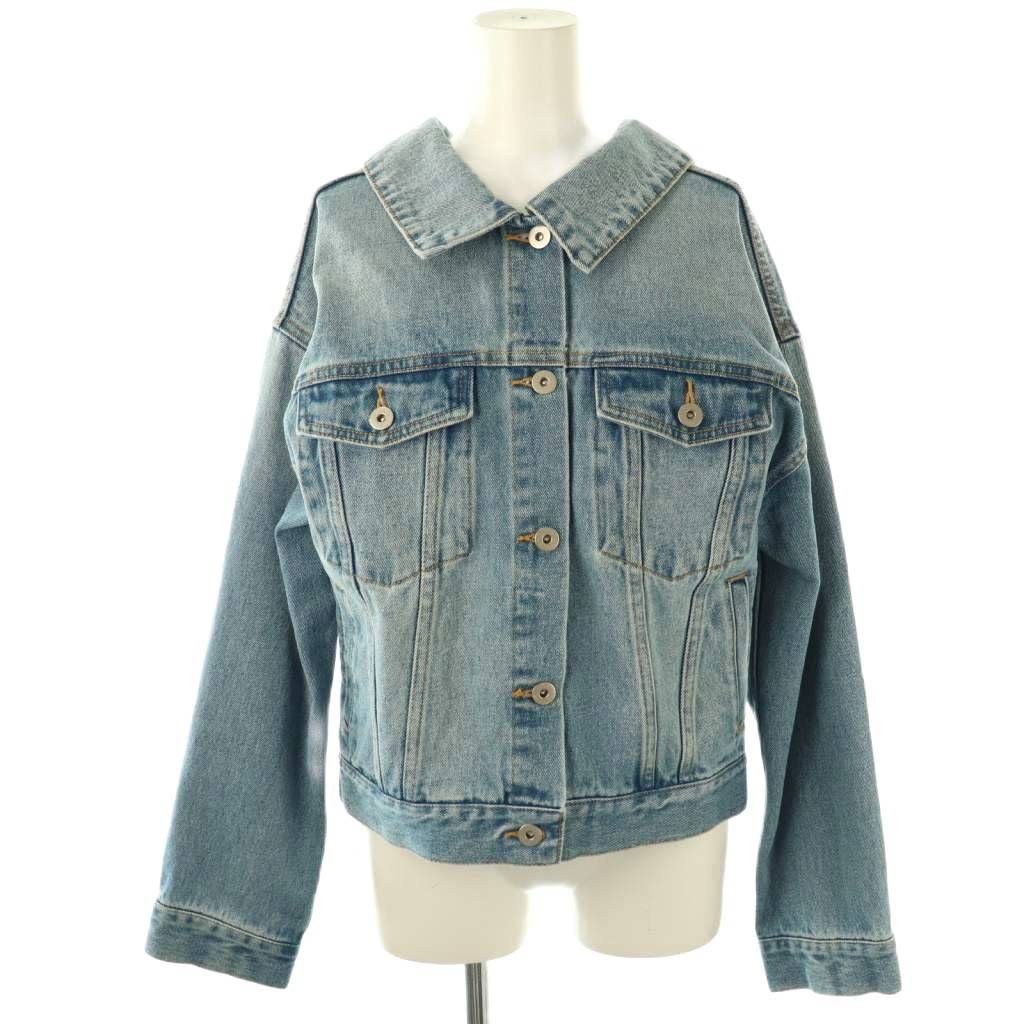 リリーブラウン Lily Brown デニムジャケット ONE 青 ブルー バック