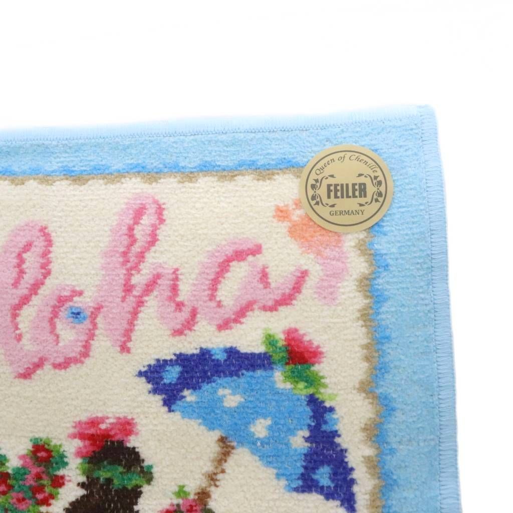 フェイラー FEILER WEB限定 マナマナ ウォッシュタオル ハンカチ 水色