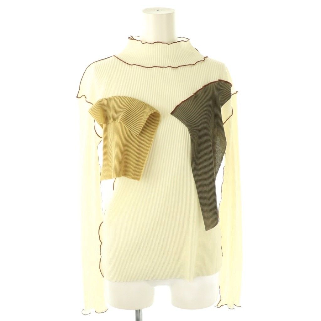 トゥードゥー コトハヨコザワ todo kotohayokozawa pleats long sleeve top high neck カットソー プリーツ F オフホワイト DF OS