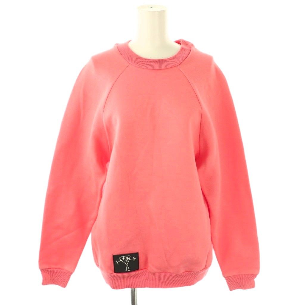 プランシー PLAN C スウェット プルオーバー トレーナー オーバーサイズ パッチ XS ピンク CX OS