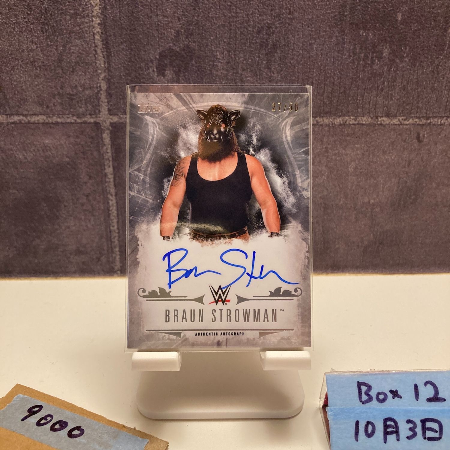 2016 Topps WWE Undisputed Braun Strowman 27 50 直筆サインカード カード