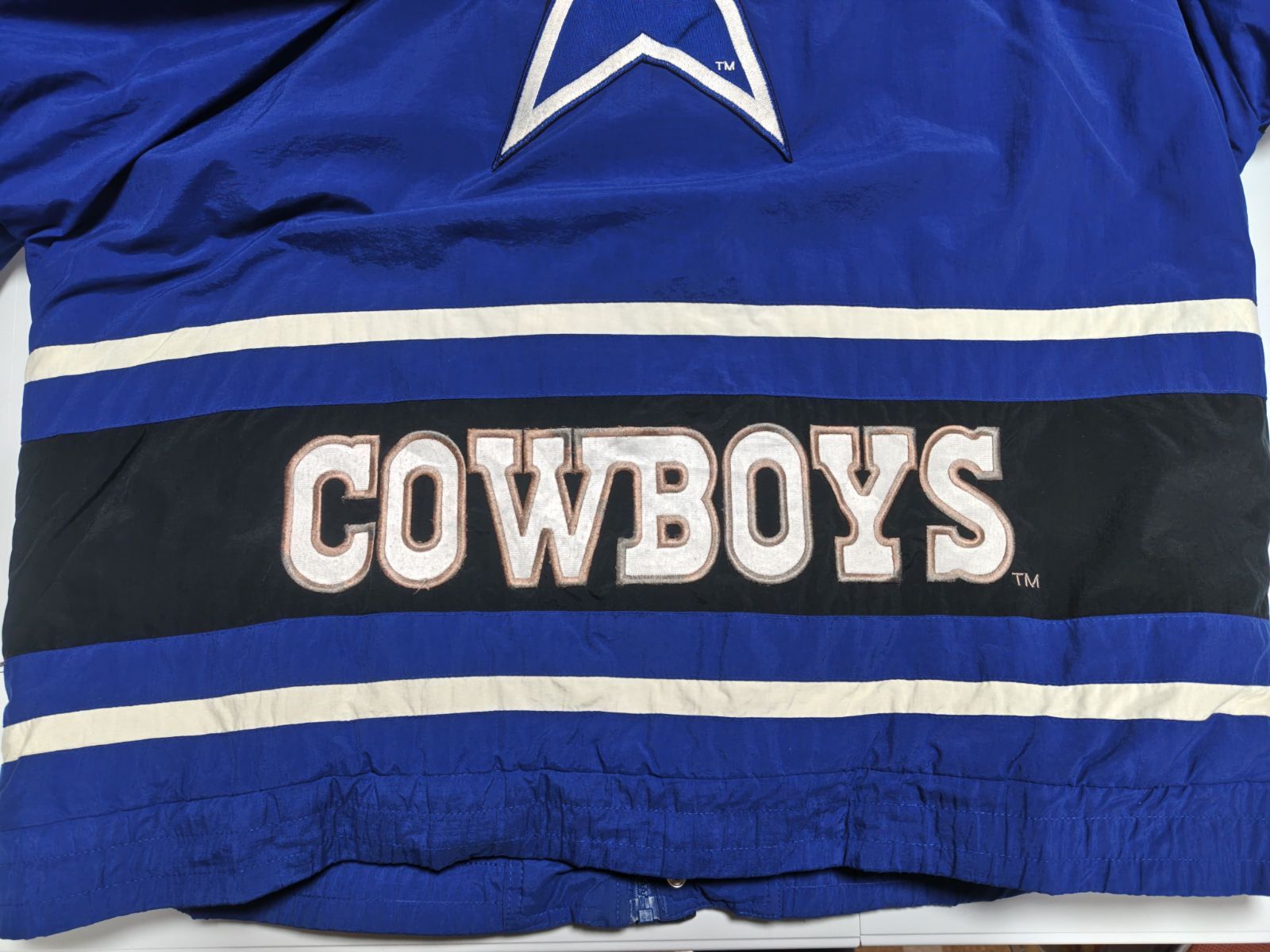 NFL Dallas Cowboys ジャケット　激レア‼︎ 90s APEX ONE（エイペックスワン） NFL Dallas Cowboys ナイロン
