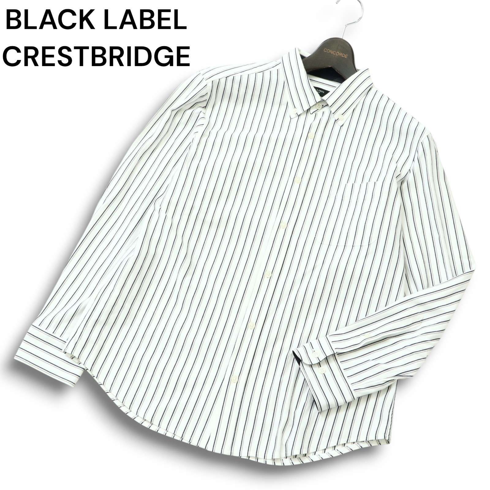 新品 ブラックレーベル・クレストブリッジ　ボタンダウン長袖シャツ/M/ホワイト BLACK LABEL CRESTBRIDGE ブラックレーベル クレストブリッジ 通年