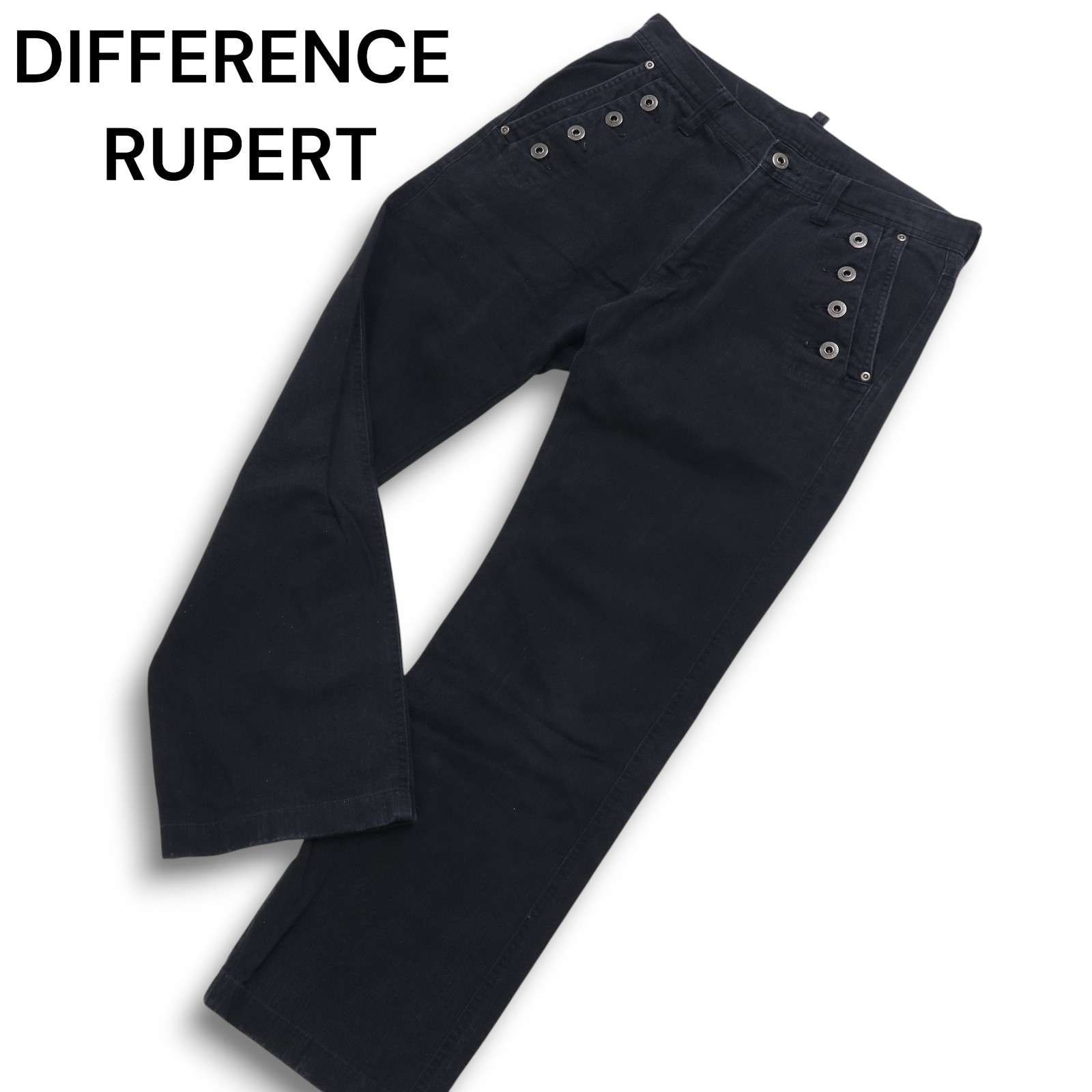 DIFFERENCE RUPERT ルパート ボタン デザイン☆ スリム デニム パンツ 